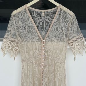 Spell lace gown. Worn once. Perfect condition.